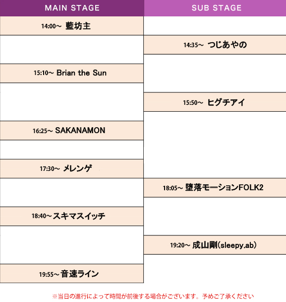 タイムテーブル