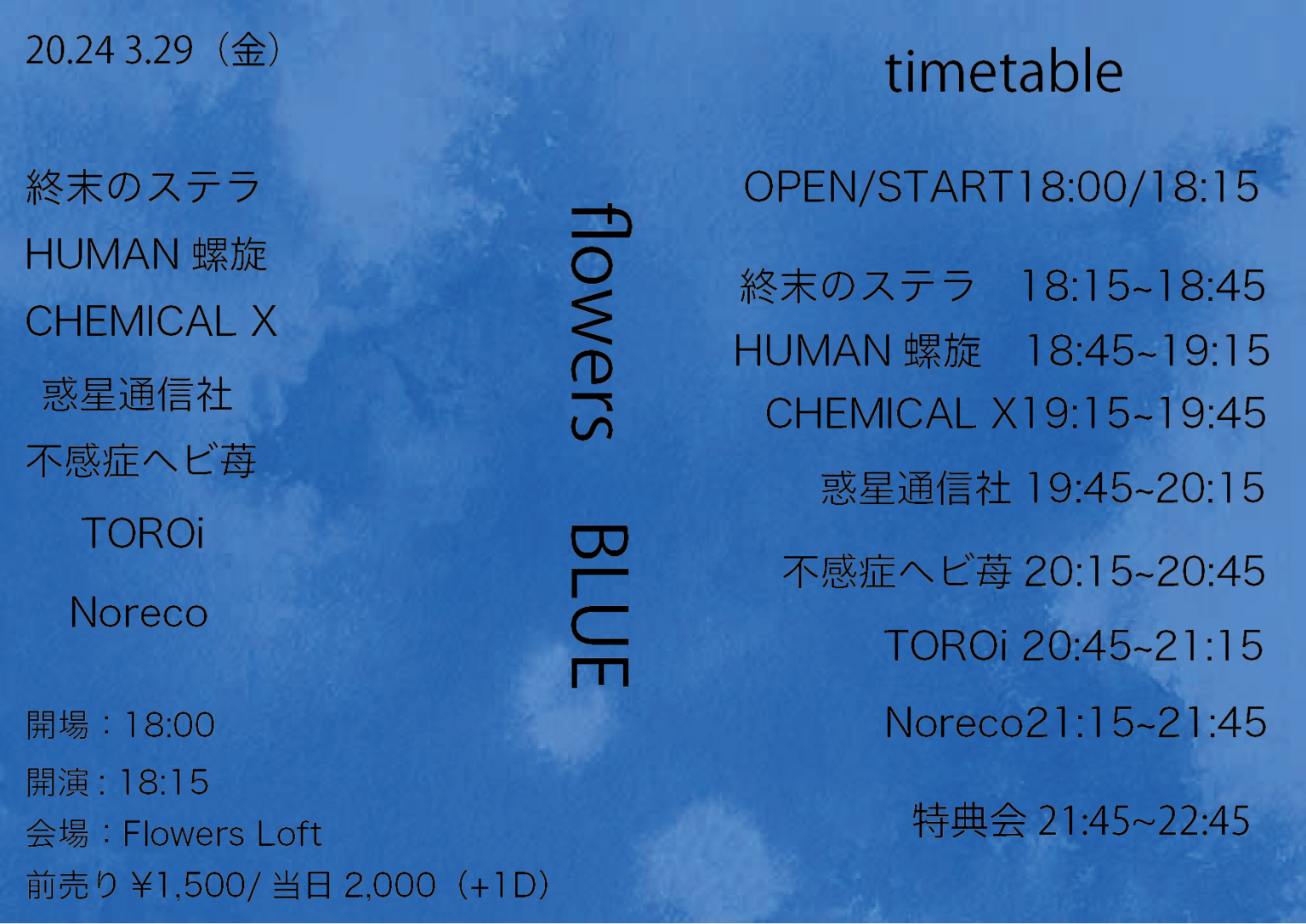 Flowers BLUE LOFT PROJECT SCHEDULE