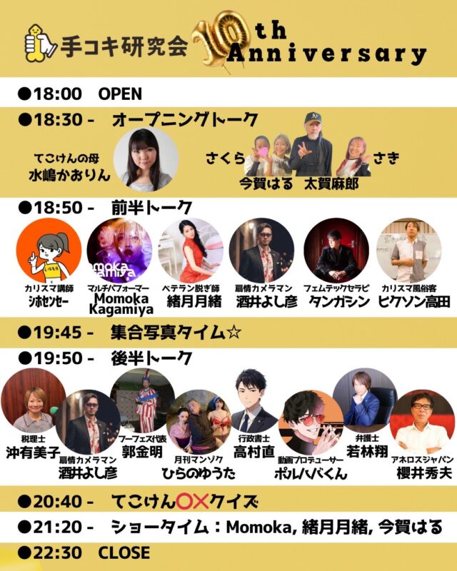 手コキ研究会10周年Anniversary