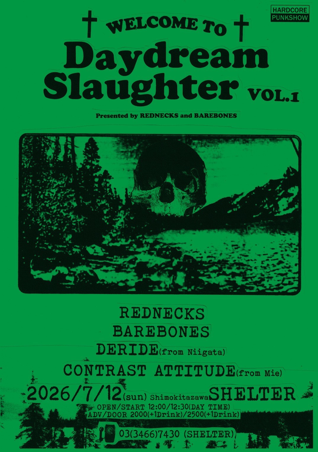 REDNECKS x BAREBONES Presents Daydream Slaughter Vol.1 — event in Tokyo