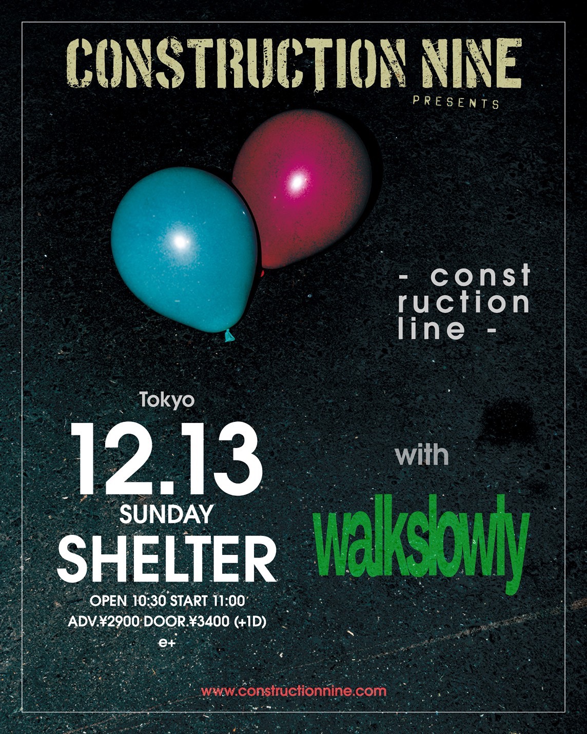 Flyer for CONSTRUCTION NINE pre – construction line –